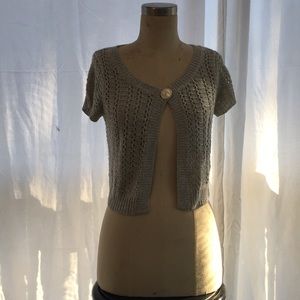 Grey sweater cover up